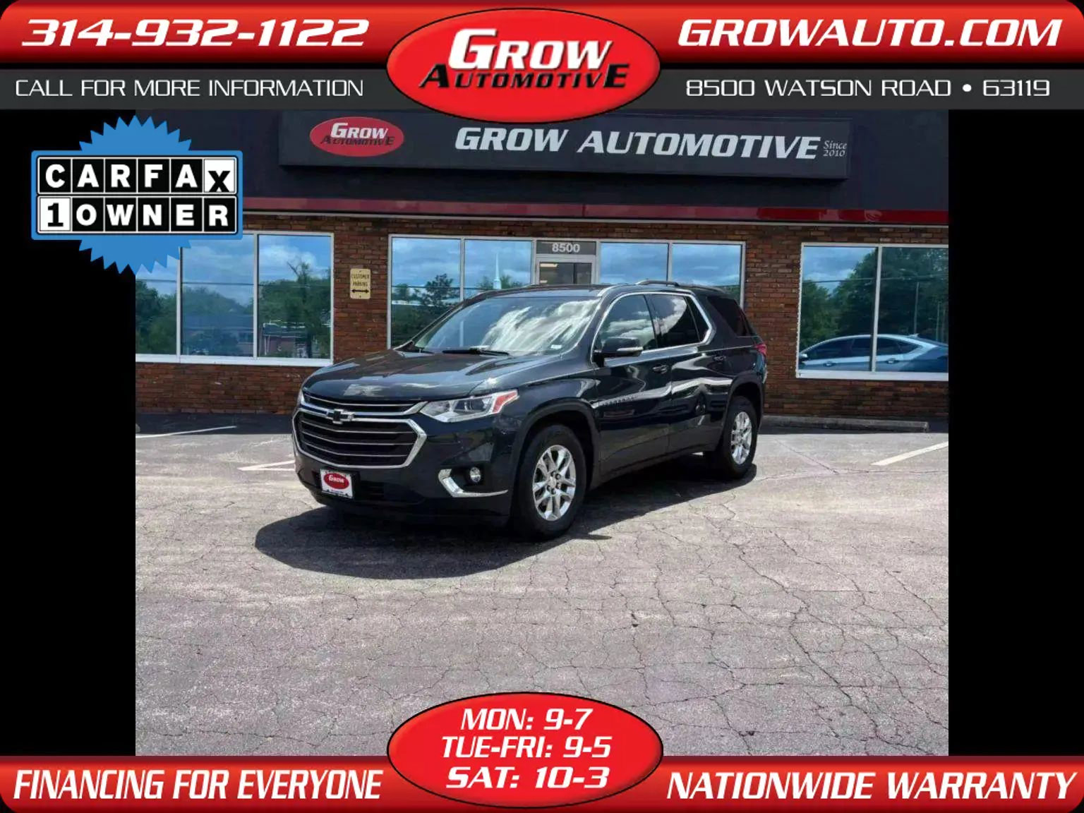 Used 2020 Chevrolet Traverse LT w/ Driver Confidence II Package image 1
