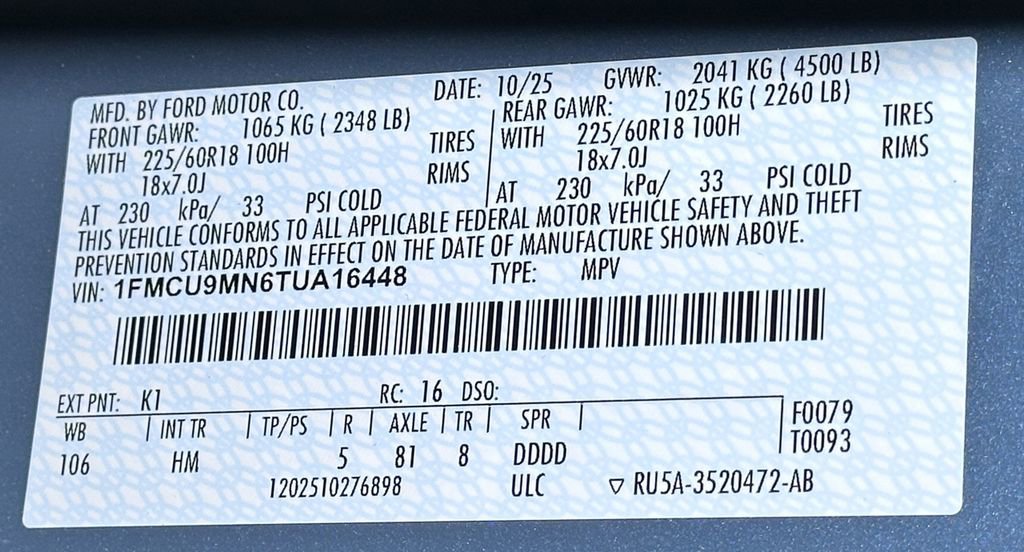 New 2026 Ford Escape ST-Line w/ Tech Pack #1 image 46