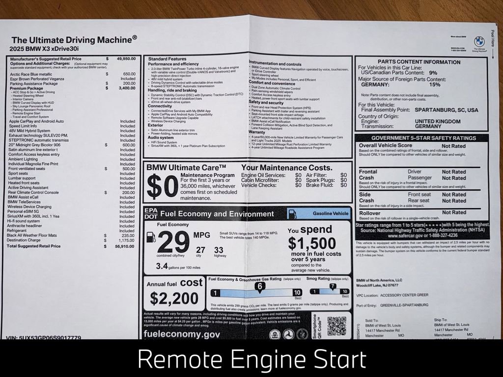 Certified 2025 BMW X3 xDrive30i w/ Premium Package image 12