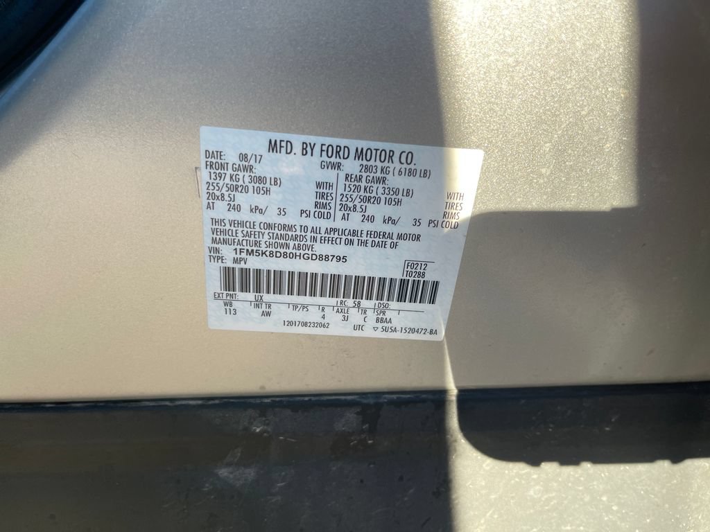 Used 2017 Ford Explorer XLT w/ Equipment Group 202A AWD/4WD image 36