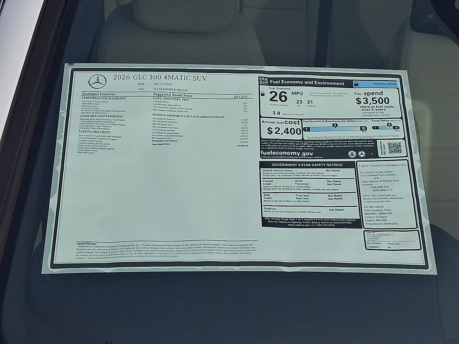 New 2026 Mercedes-Benz GLC 300 4MATIC image 19