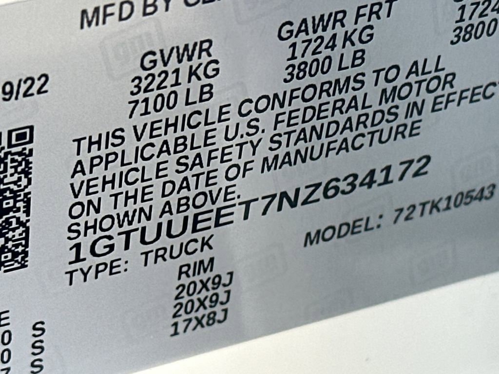 Used 2022 GMC Sierra 1500 AT4 w/ AT4 Preferred Package AWD/4WD image 34