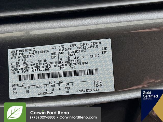 Certified 2023 Ford F150 Lariat w/ Equipment Group 502A High image 36