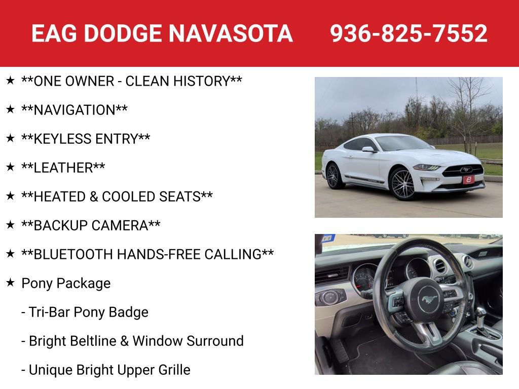Used 2018 Ford Mustang Premium w/ Pony Package image 4