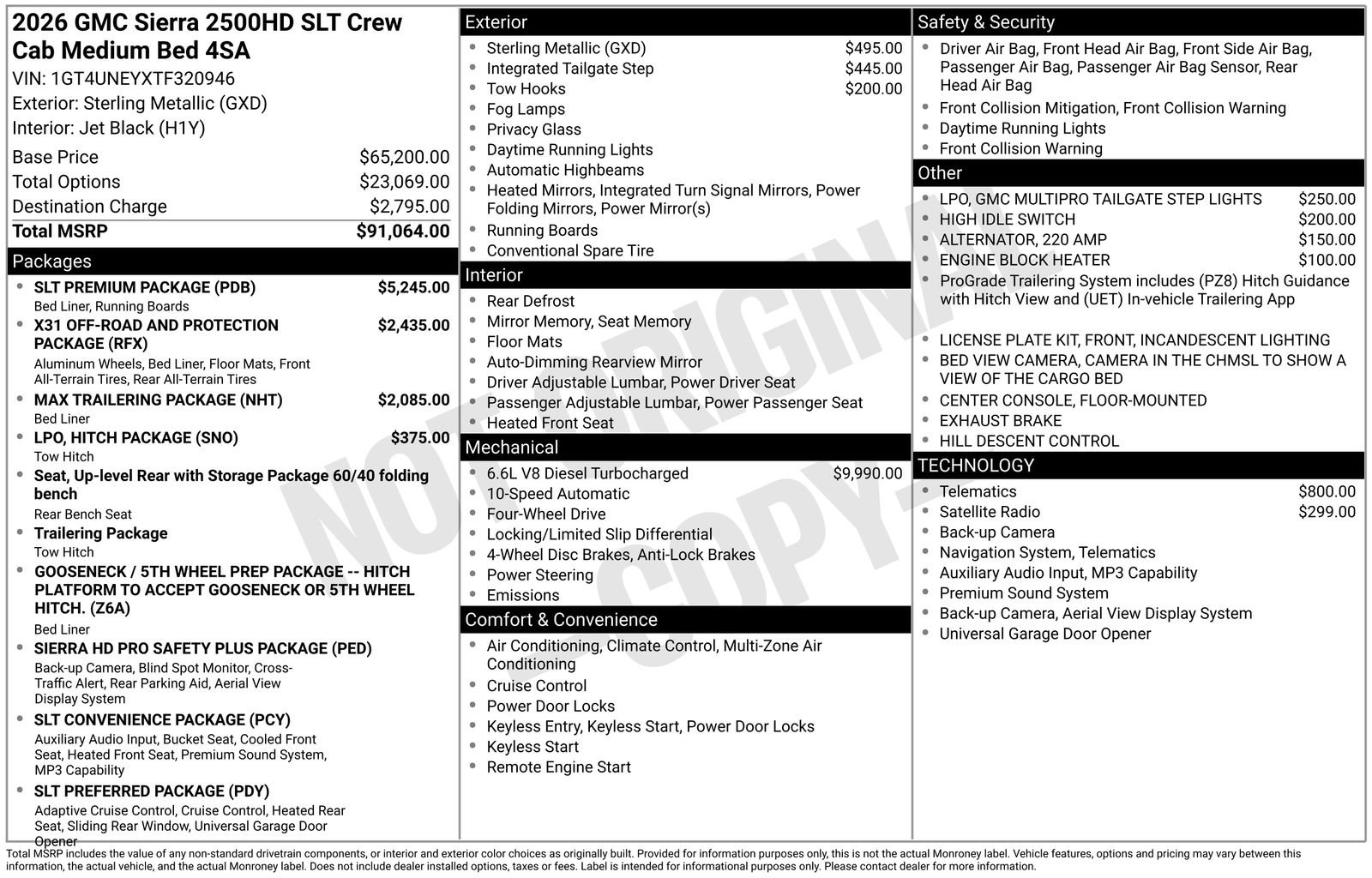 New 2026 GMC Sierra 2500 SLT w/ SLT Premium Package AWD/4WD image 5