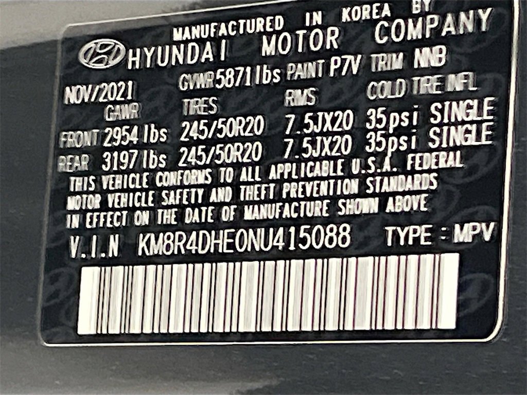 Used 2022 Hyundai Palisade SEL w/ 8P Bench Seat Package image 34