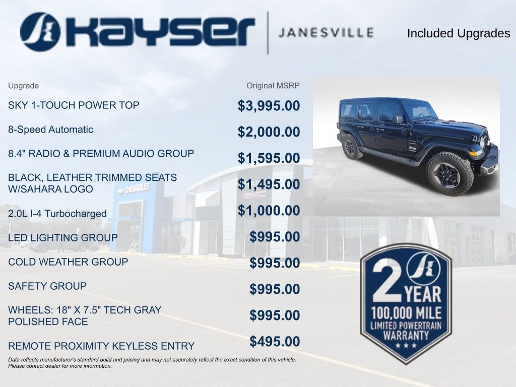 Used 2019 Jeep Wrangler Unlimited Sahara image 2