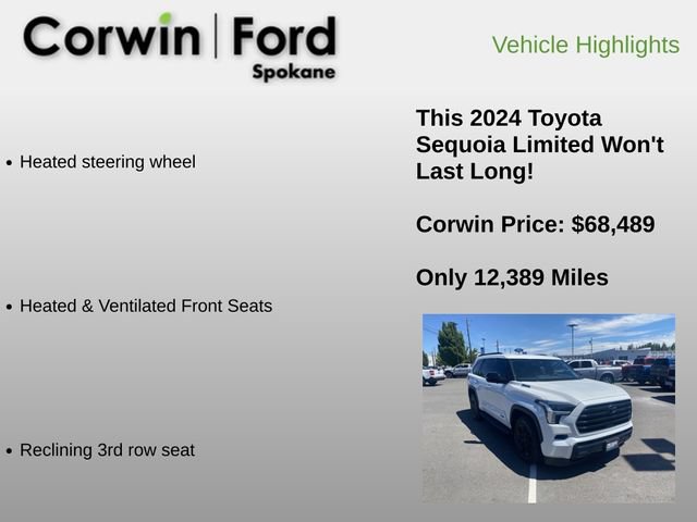 Used 2024 Toyota Sequoia Limited w/ TRD Off-Road Package AWD/4WD image 12