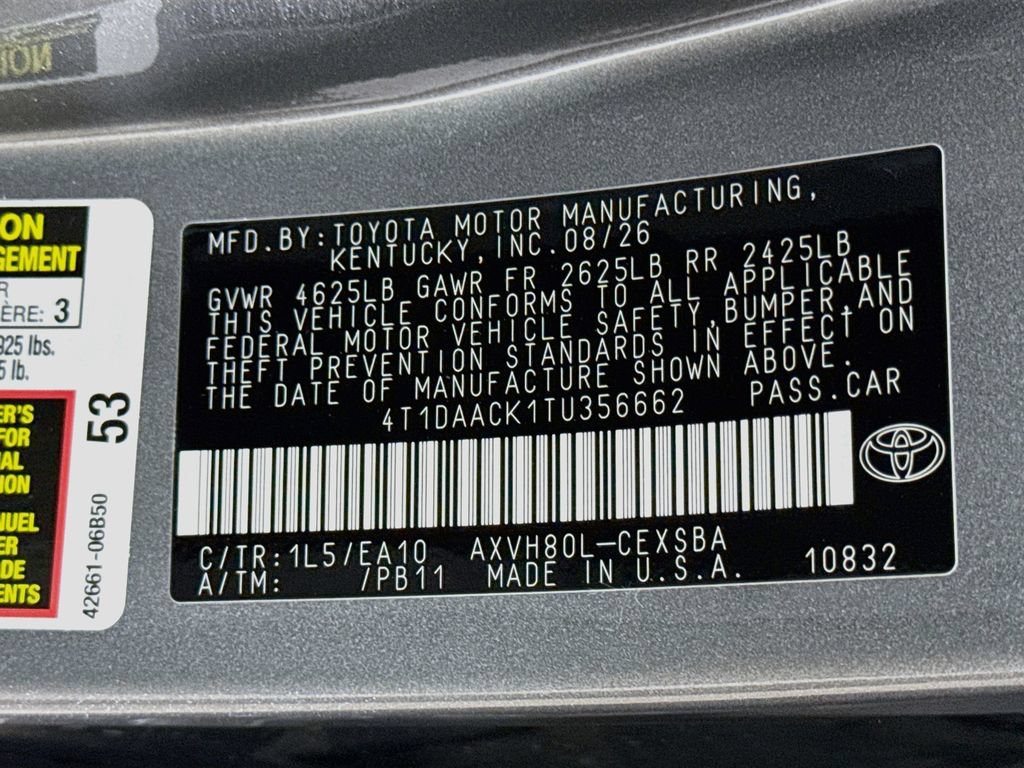 New 2026 Toyota Camry SE FWD image 29