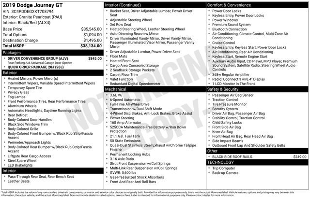 Used 2019 Dodge Journey GT w/ Driver Convenience Group image 39