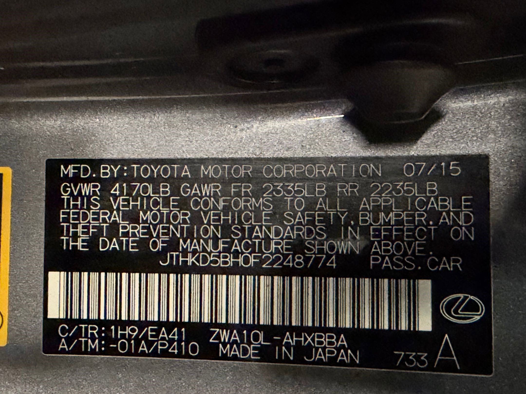 Used 2015 Lexus CT 200h FWD image 21