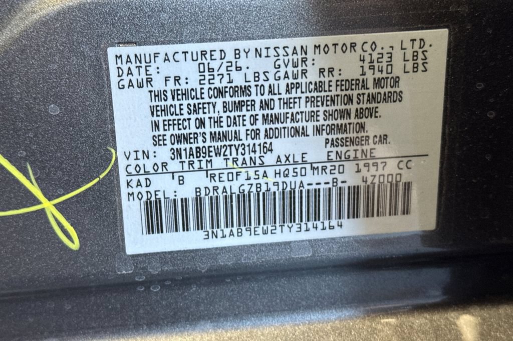 New 2026 Nissan Sentra SL w/ Floor Mat Package FWD image 21