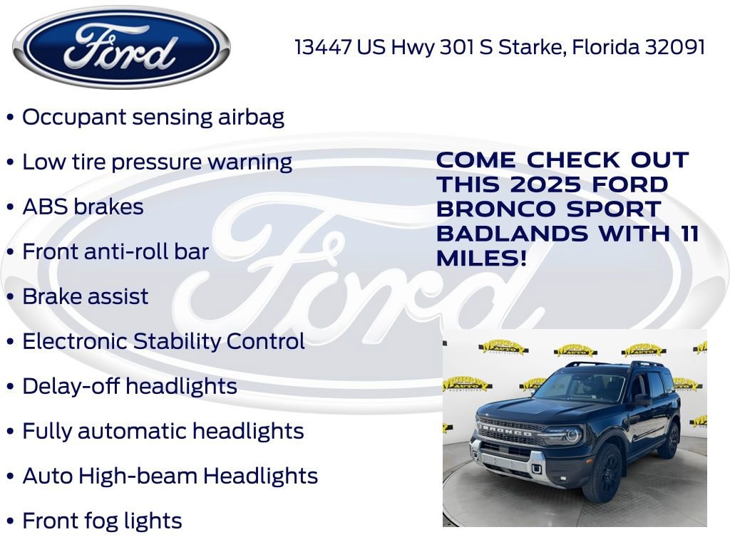 New 2025 Ford Bronco Sport Badlands w/ Badlands Tech Package AWD/4WD image 30