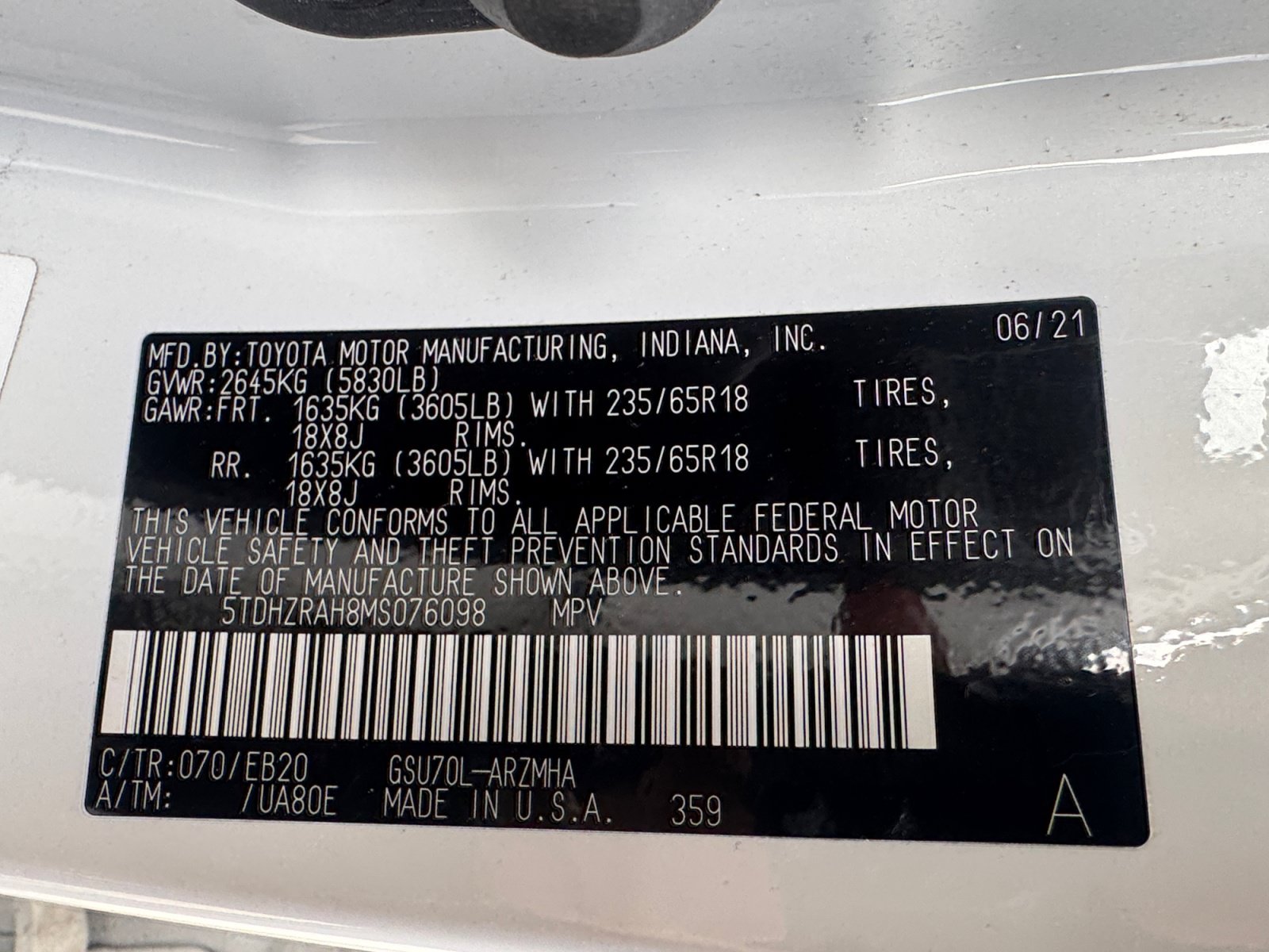 Used 2021 Toyota Highlander XLE FWD image 19