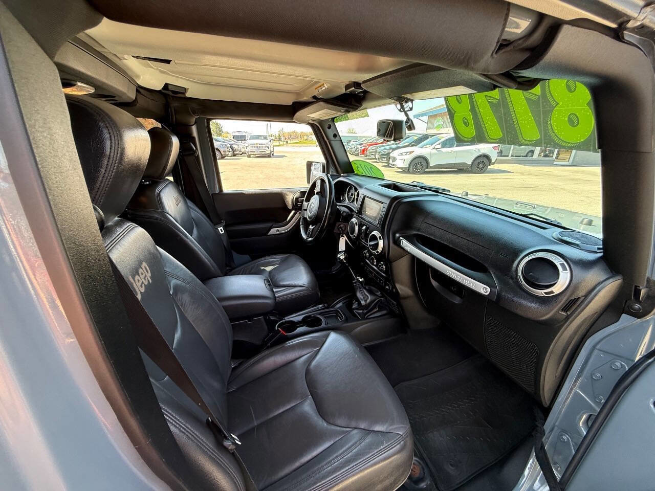 Used 2015 Jeep Wrangler Unlimited Sahara w/ Katzkin Premium Leather Group AWD/4WD image 14