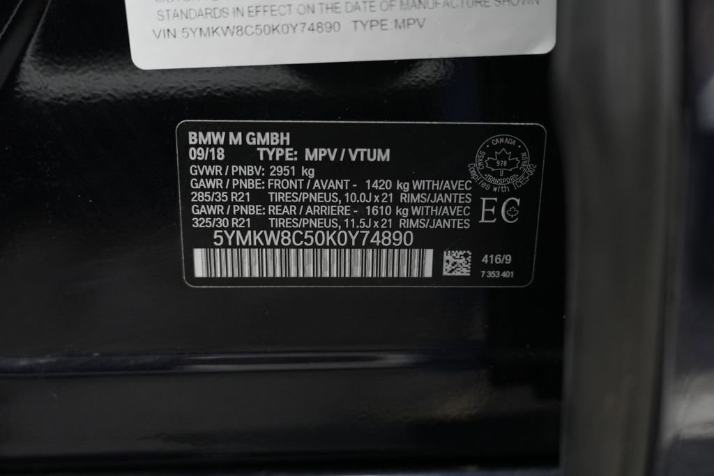 Used 2019 BMW X6 M image 69