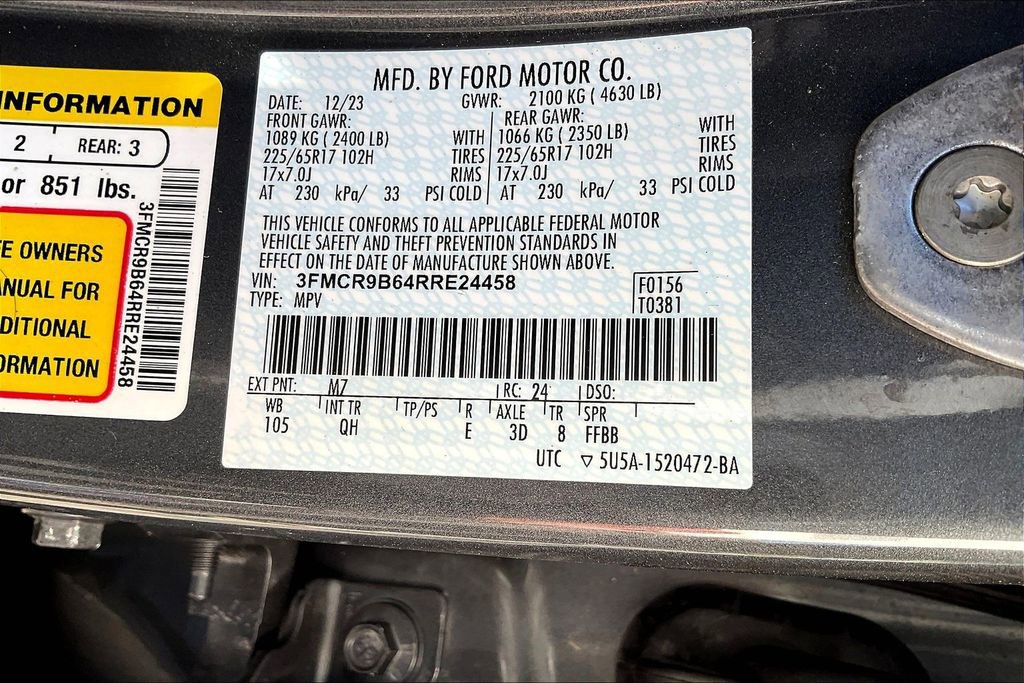 Used 2024 Ford Bronco Sport Big Bend w/ Convenience Package image 33