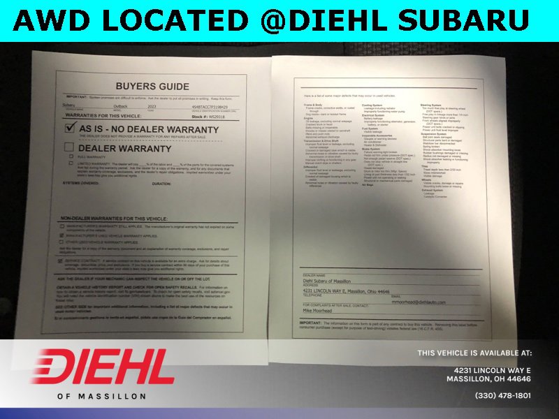 Used 2023 Subaru Outback Premium image 30