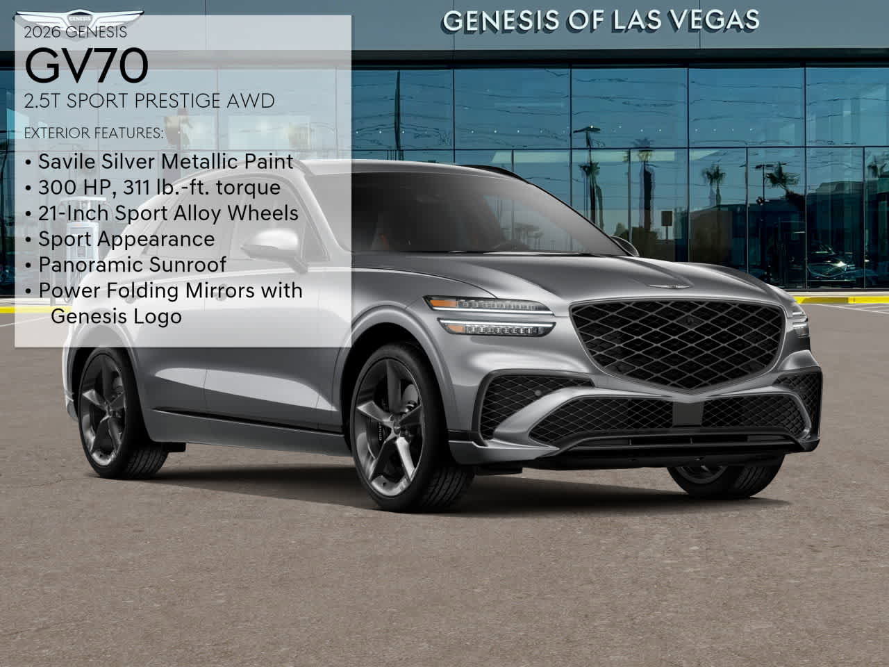 New 2026 Genesis GV70 2.5T Sport Prestige image 3