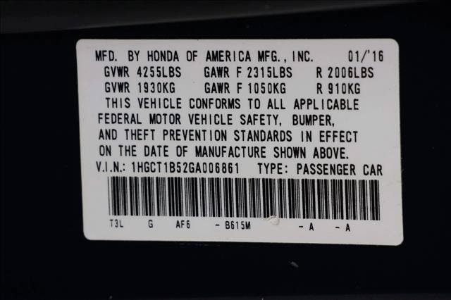 Used 2016 Honda Accord EX image 16