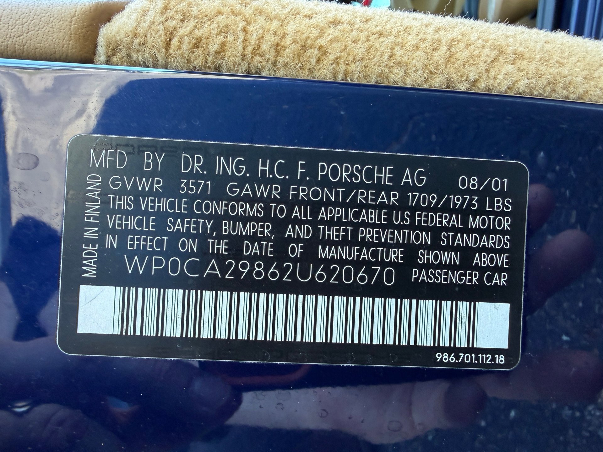 Used 2002 Porsche Boxster RWD image 14