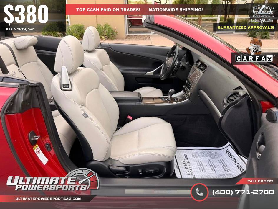 Used 2012 Lexus IS 350C w/ Luxury Pkg RWD image 11