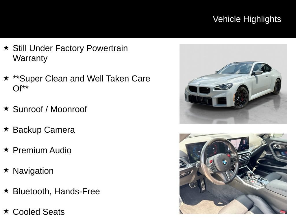 Used 2024 BMW M2 w/ Lighting Package RWD image 11