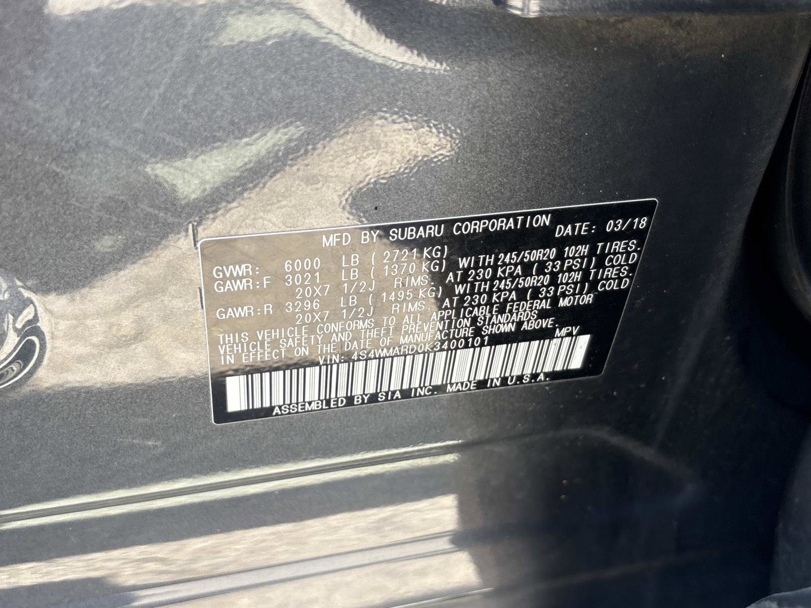 Used 2019 Subaru Ascent Touring image 37