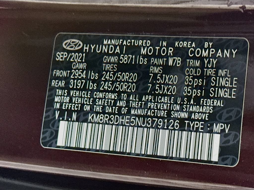 Certified 2022 Hyundai Palisade SEL w/ Convenience Package AWD/4WD image 39