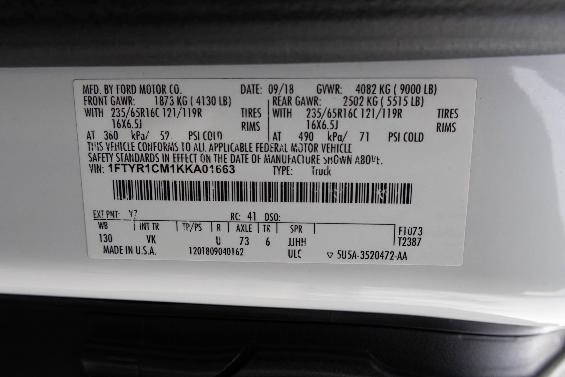 Used 2019 Ford Transit 250 130 Medium Roof image 37