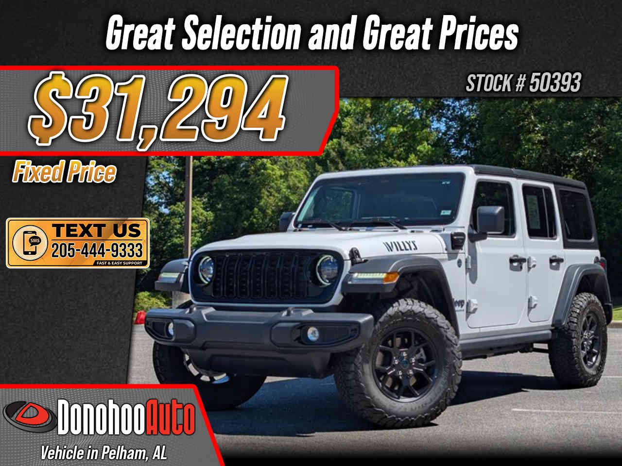 Used 2025 Jeep Wrangler Unlimited Sport S 4xe AWD/4WD image 1