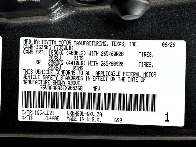 New 2026 Toyota Sequoia Limited RWD image 25