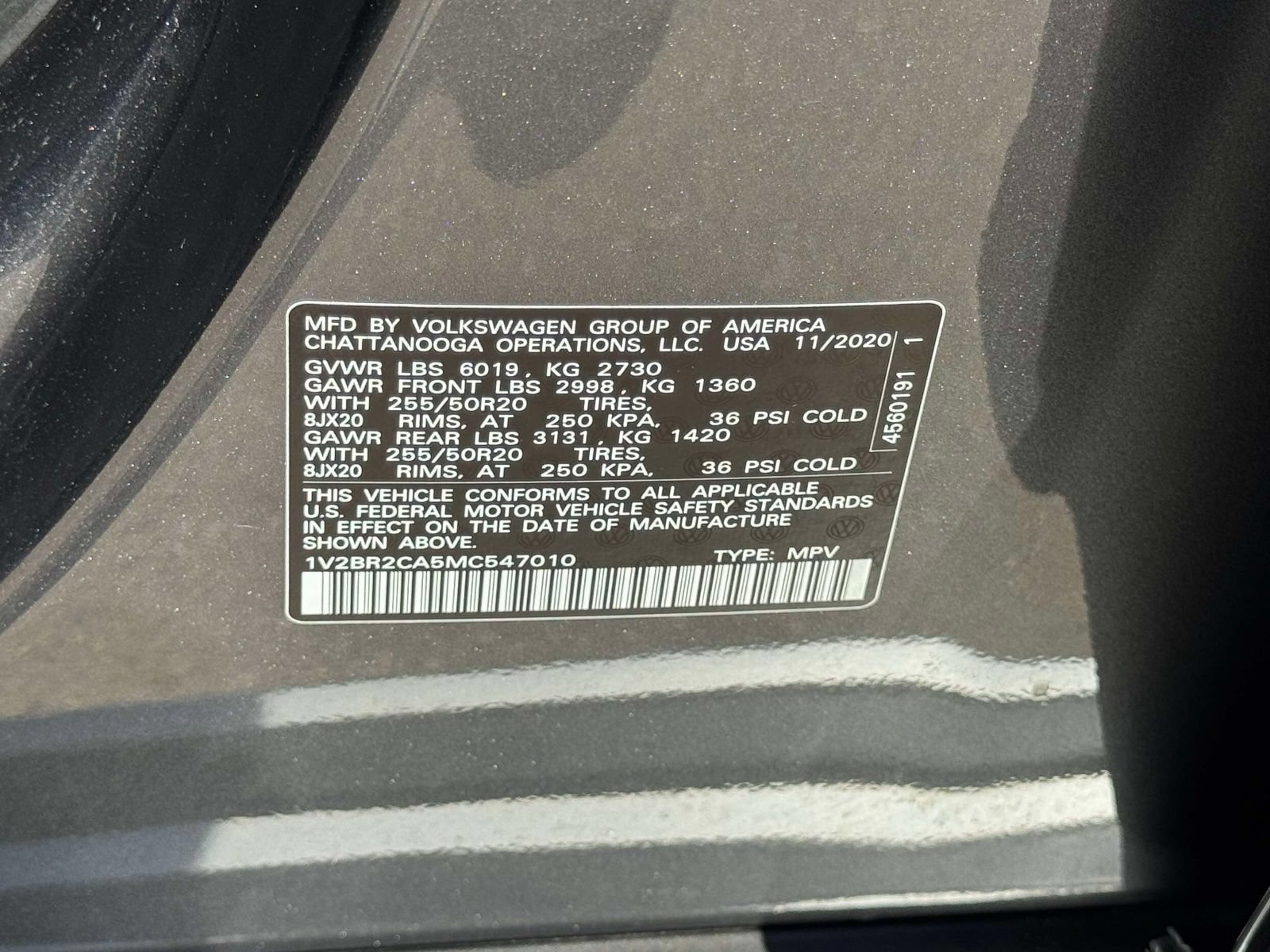 Certified 2021 Volkswagen Atlas SEL AWD/4WD image 27