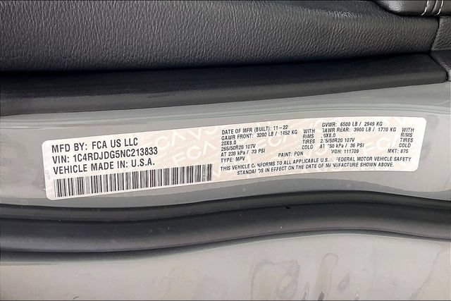 Used 2022 Dodge Durango GT AWD/4WD image 33