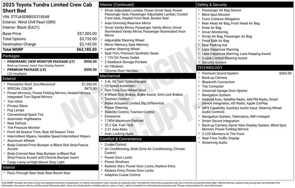 Used 2025 Toyota Tundra Limited image 37