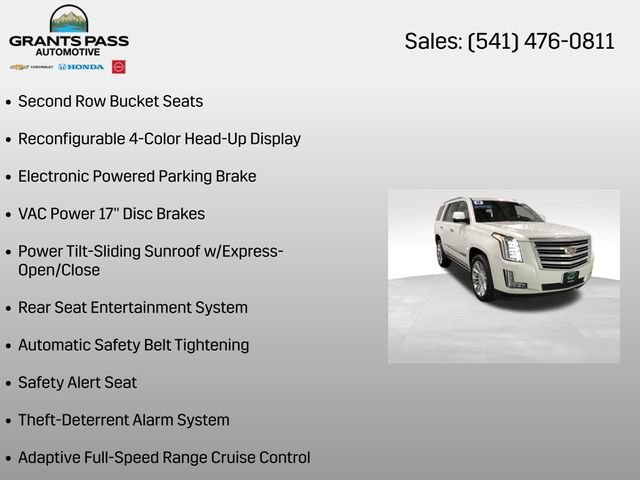 Certified 2018 Cadillac Escalade Platinum AWD/4WD image 31