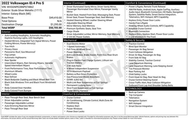 Certified 2022 Volkswagen ID.4 Pro S AWD/4WD image 37