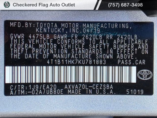 Used 2019 Toyota Camry SE image 43