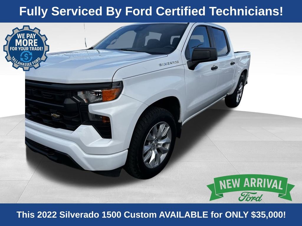 Used 2022 Chevrolet Silverado 1500 Custom image 1