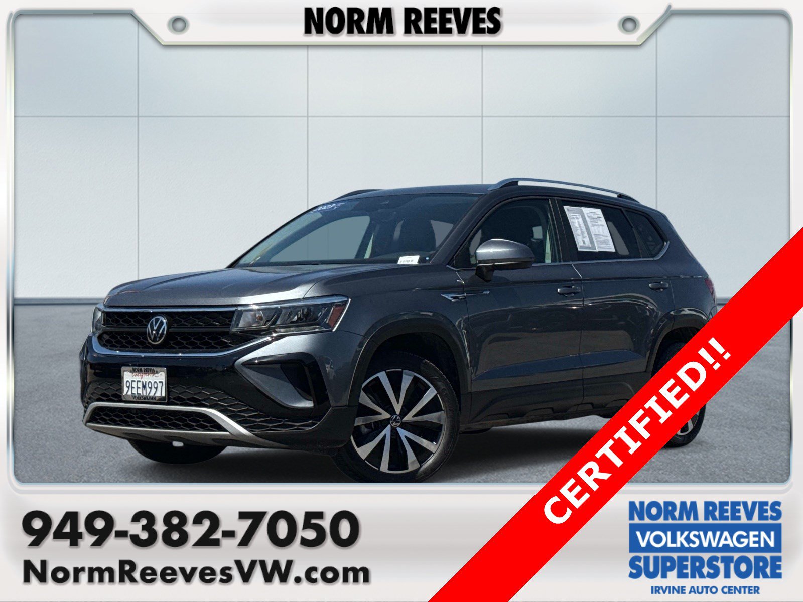 Certified 2023 Volkswagen Taos SE w/ Panoramic Sunroof Package FWD image 1