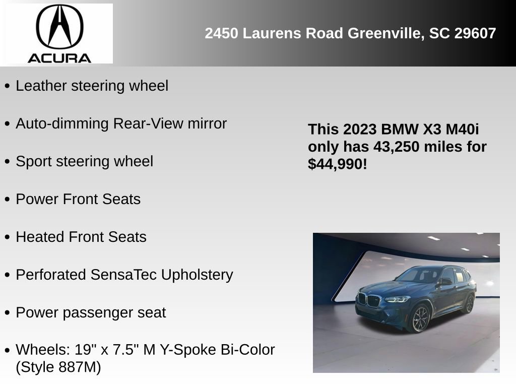 Used 2023 BMW X3 M40i w/ Premium Package image 31