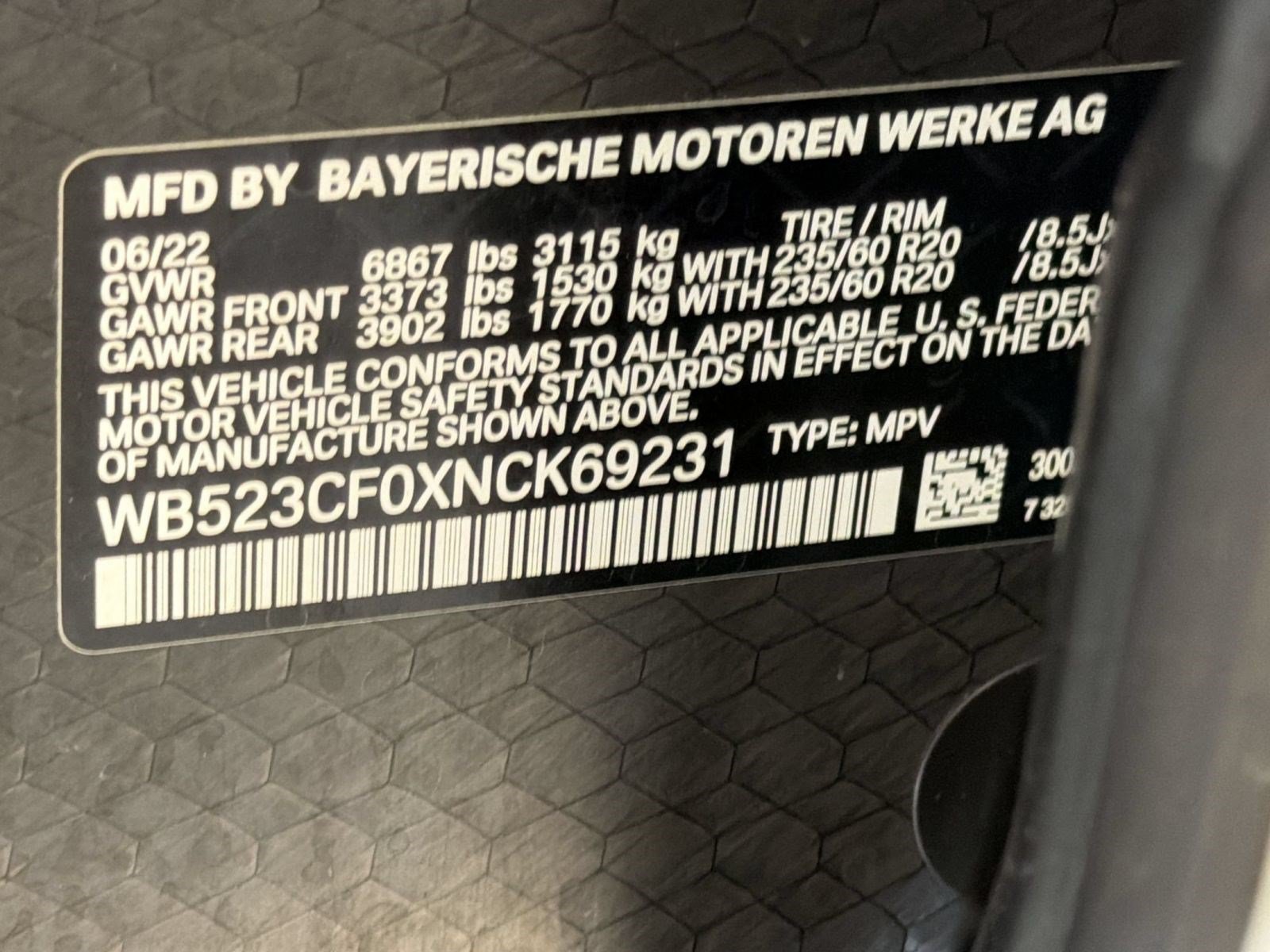 Used 2022 BMW iX xDrive50 w/ Convenience Package AWD/4WD image 20