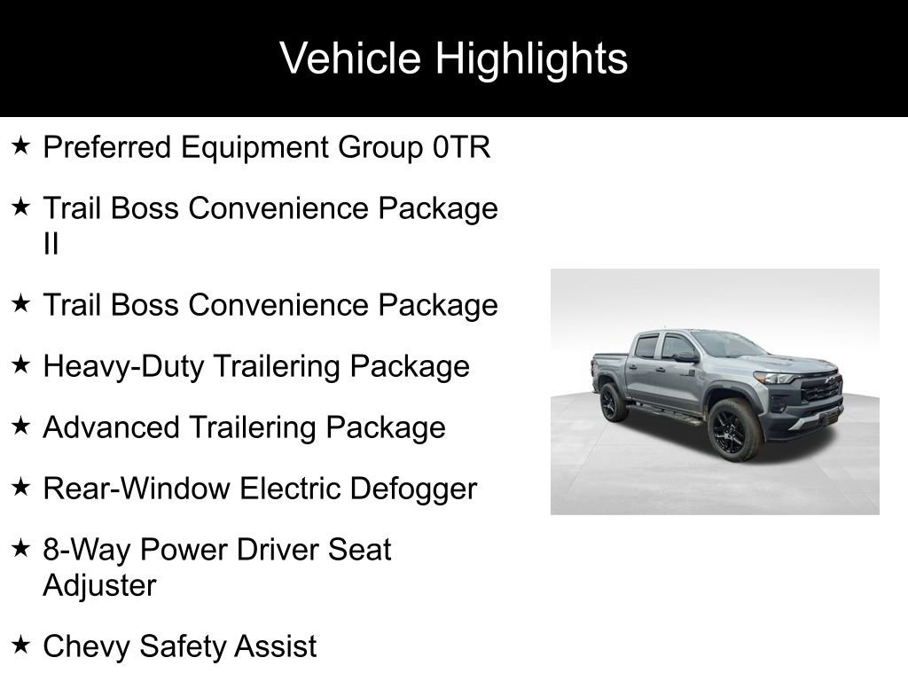 Used 2023 Chevrolet Colorado Trail Boss w/ Advanced Trailering Package image 2