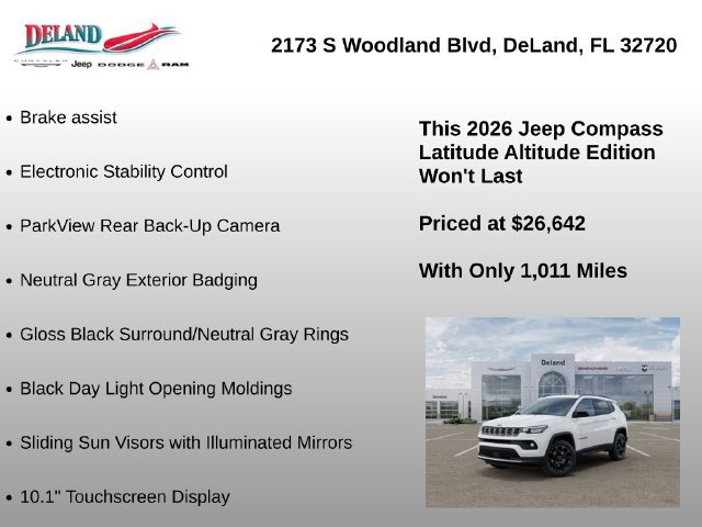 New 2026 Jeep Compass Latitude AWD/4WD image 15