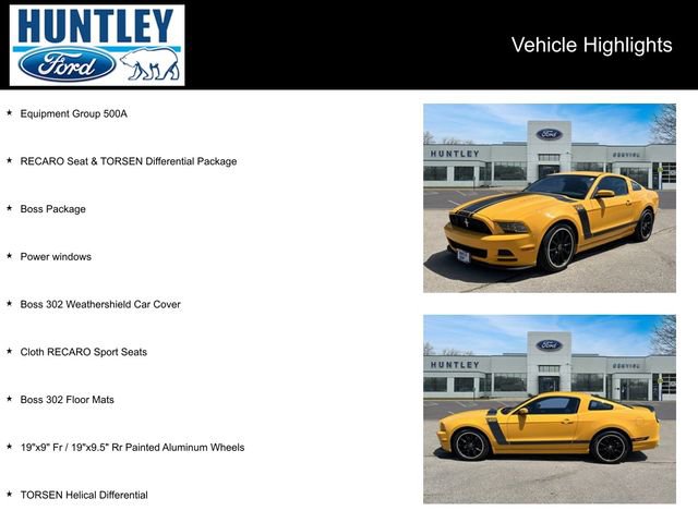 Used 2013 Ford Mustang Boss 302 w/ Boss 302 Accessory Pkg image 2