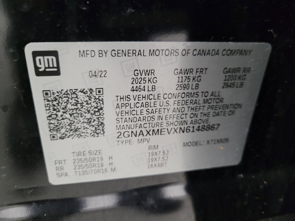 Used 2022 Chevrolet Equinox RS w/ LPO, Floor Liner Package image 33
