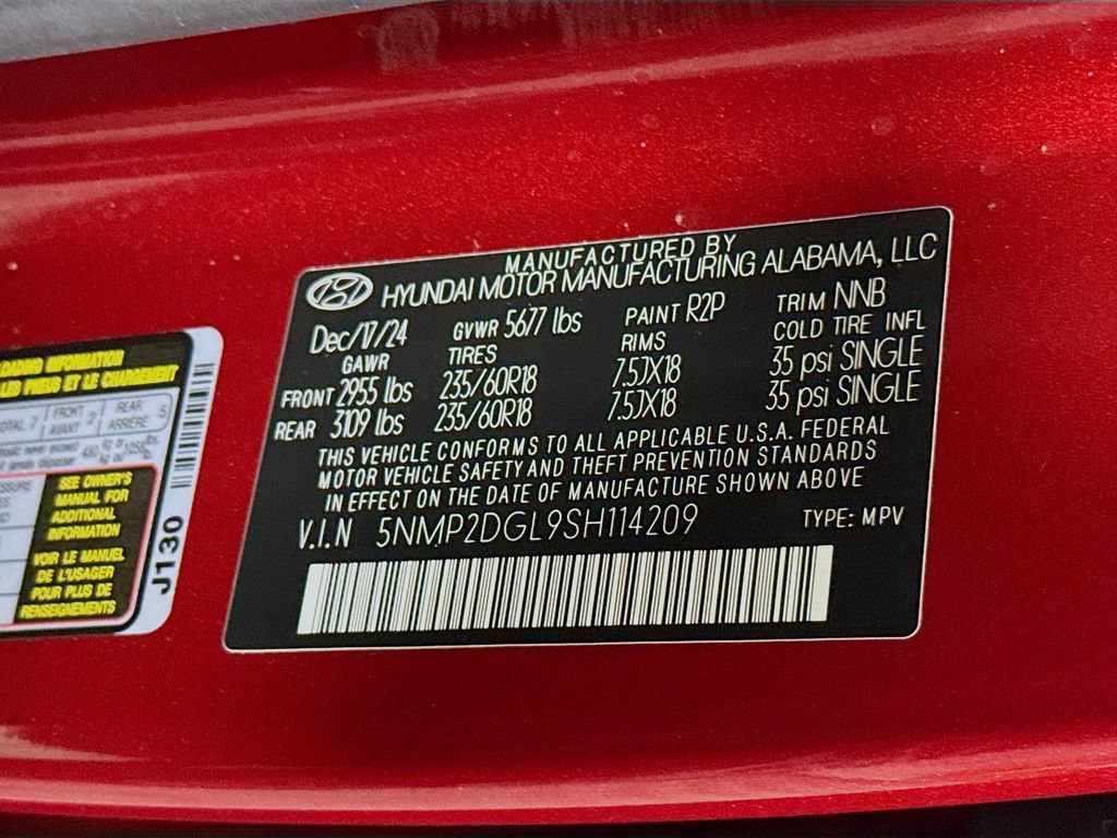 Certified 2025 Hyundai Santa Fe SEL AWD/4WD image 35