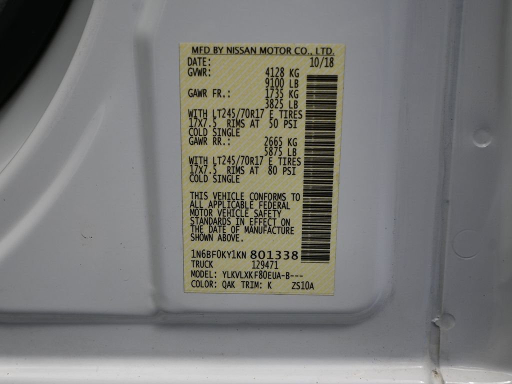 Used 2019 Nissan NV 2500 SV image 44