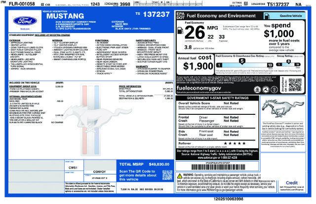 New 2026 Ford Mustang Premium RWD image 23