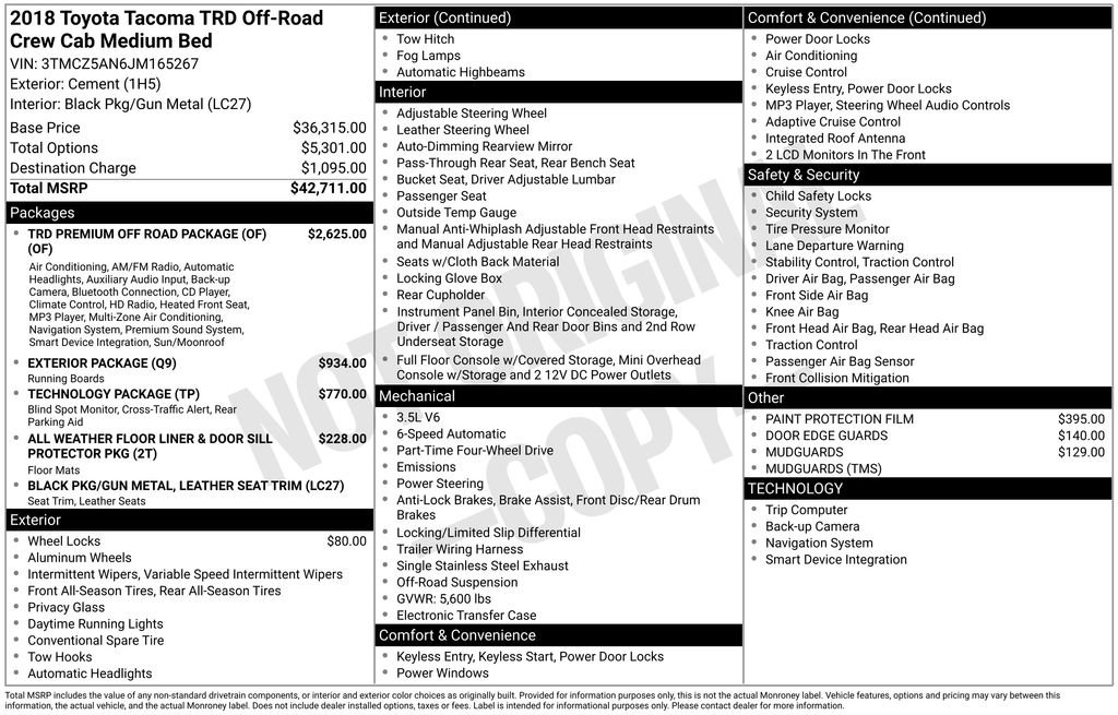 Used 2018 Toyota Tacoma TRD Off-Road image 6